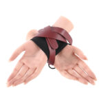 S&M Exs & Ohs Cross Cuffs - Red/Black Restraints - Image 5