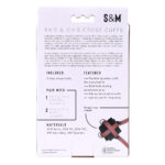 S&M Exs & Ohs Cross Cuffs - Red/Black Restraints - Image 9