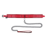 S&M Exs & Ohs Collar and Leash - Red Neck Restraint - Image 8
