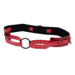 S&M Exs & Ohs Bound and Belted - Red Bondage Belt - Image 5