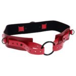 S&M Exs & Ohs Bound and Belted - Red Bondage Belt - Image 7