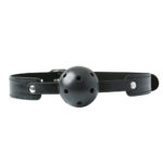 Sex & Mischief Breathable Ball Gag - Black Mouth Restraint - Image 3