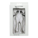 Sex & Mischief Chained Nipple Clamps - Nipple Clamps with 30 cm Chain - Image 7