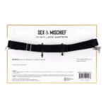 Sex & Mischief Chain Lace Garters - Black/Metal Garters - Image 8