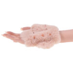 Sex & Mischief Peaches n CreaMe Spiked Sensory Glove - Peach Furry Glove with Metal Spikes - Image 7