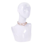 Sex & Mischief Peaches n CreaMe Ring Day Collar - Peach Bondage Collar - Image 6