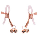 Sex & Mischief Peaches n CreaMe Bell Nipple Clamps - Peach/Rose Gold Nipple Clamps with Bells - Set of 2 - Image 8