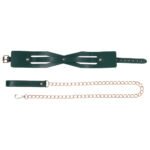 Sex & Mischief Indica Cutout Collar and Leash - Green/Gold Restraint - Image 8