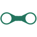 Sex & Mischief Indica Large Silicone Cuffs - Green Large Restraints - Image 4