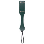 Sex & Mischief Indica Chain Impressions Paddle - Green/Gold Spanking Paddle - Image 3