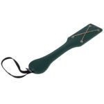 Sex & Mischief Indica Chain Impressions Paddle - Green/Gold Spanking Paddle - Image 5