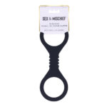 Sex & Mischief Shadow Small Silicone Cuffs - Black Small Restraints
