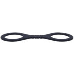 Sex & Mischief Shadow Small Silicone Cuffs - Black Small Restraints - Image 5