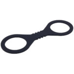 Sex & Mischief Shadow Small Silicone Cuffs - Black Small Restraints - Image 6