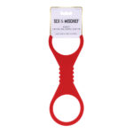 Sex & Mischief Amor Large Silicone Cuffs - Red Large Restraints