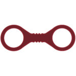 Sex & Mischief Enchanted Small Silicone Cuffs - Burgundy Small Restraints - Image 4