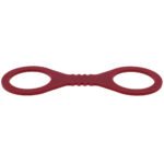 Sex & Mischief Enchanted Small Silicone Cuffs - Burgundy Small Restraints - Image 5