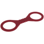 Sex & Mischief Enchanted Small Silicone Cuffs - Burgundy Small Restraints - Image 6