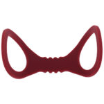 Sex & Mischief Enchanted Small Silicone Cuffs - Burgundy Small Restraints - Image 7