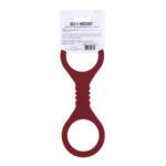 Sex & Mischief Enchanted Small Silicone Cuffs - Burgundy Small Restraints - Image 9