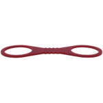 Sex & Mischief Enchanted Large Silicone Cuffs - Burgundy Large Restraints - Image 4