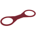 Sex & Mischief Enchanted Large Silicone Cuffs - Burgundy Large Restraints - Image 5