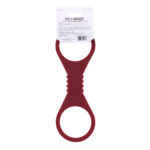 Sex & Mischief Enchanted Large Silicone Cuffs - Burgundy Large Restraints - Image 8