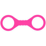 Sex & Mischief Small Hot Pink Silicone Cuffs - Hot Pink Small Restraints - Image 4