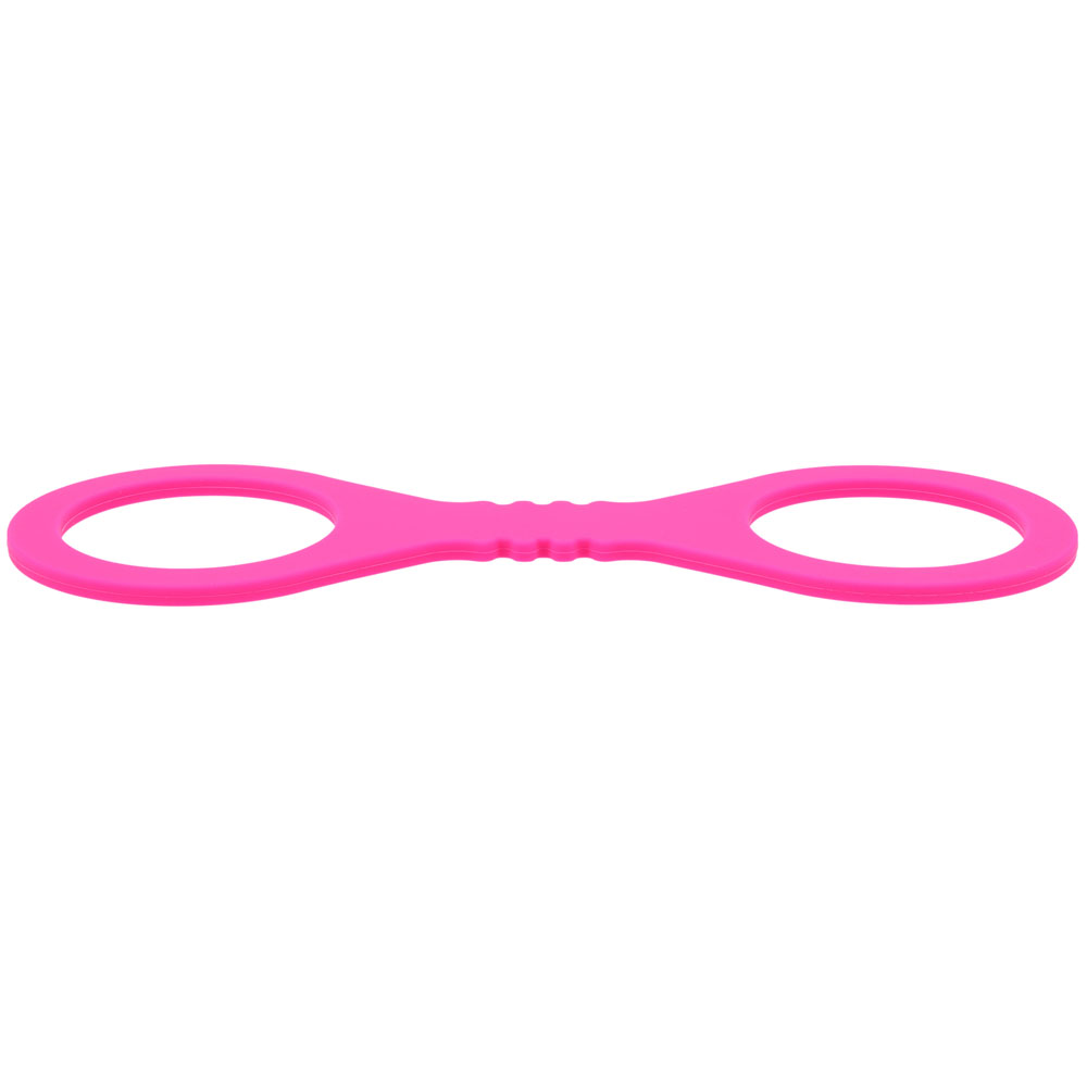 Sex & Mischief Small Hot Pink Silicone Cuffs - Hot Pink Small Restraints - Image 5