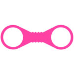 Sex & Mischief Large Hot Pink Silicone Cuffs - Hot Pink Large Restraints - Image 3