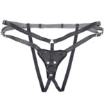SPORTSHEETS Aurora High Waisted Strap On - Black Adjustable Strap-On Harness (No Probe Included) - Image 7