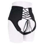 SPORTSHEETS High Waisted Corset Strap On - Black Adjustable Strap-On Harness (No Probe Included) - Image 8