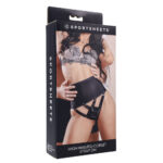 SPORTSHEETS High Waisted Corset Strap On - Black Adjustable Strap-On Harness (No Probe Included) - Image 9