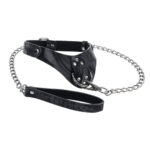 SPORTSHEETS Velvet Noir Collar & Leash - Black Restraint & Leash - Image 6