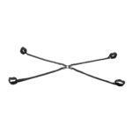 SPORTSHEETS Velvet Noir Adjustable Hog Tie & Cuff Set - Black Restraints - Image 5