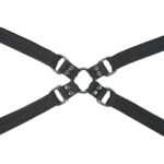 SPORTSHEETS Velvet Noir Adjustable Hog Tie & Cuff Set - Black Restraints - Image 6