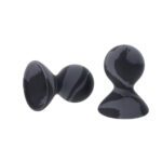 SPORTSHEETS Velvet Noir Silicone Nipple Suckers - Black/Grey Nipple Suckers - Set of 2 - Image 5