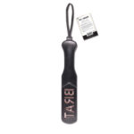 Sex & Mischief Brat Paddle - Black Spanking Paddle - Image 7