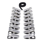 EDGE Body Zipper Clothes Pins - Chrome Chrome Pins - Set of 16 - Image 3