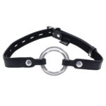 EDGE Interchangeable Ring Gag - Black Mouth Gag Restraint with 2 Interchangeable Pieces - Image 3