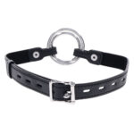EDGE Interchangeable Ring Gag - Black Mouth Gag Restraint with 2 Interchangeable Pieces - Image 7