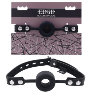 EDGE Silicone Ring Gag - Black Mouth Restraint