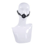 EDGE Silicone Ring Gag - Black Mouth Restraint - Image 2
