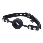 EDGE Silicone Ring Gag - Black Mouth Restraint - Image 6