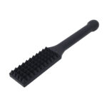 EDGE Spiked Silicone Paddle - Black Spanking Paddle with Insertable Handle - Image 6
