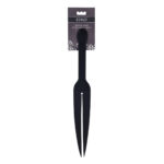 EDGE Silicone Tawse - Black Silicone Tawse Whip with Insertable Handle