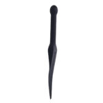 EDGE Silicone Tawse - Black Silicone Tawse Whip with Insertable Handle - Image 4