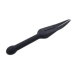 EDGE Silicone Tawse - Black Silicone Tawse Whip with Insertable Handle - Image 7