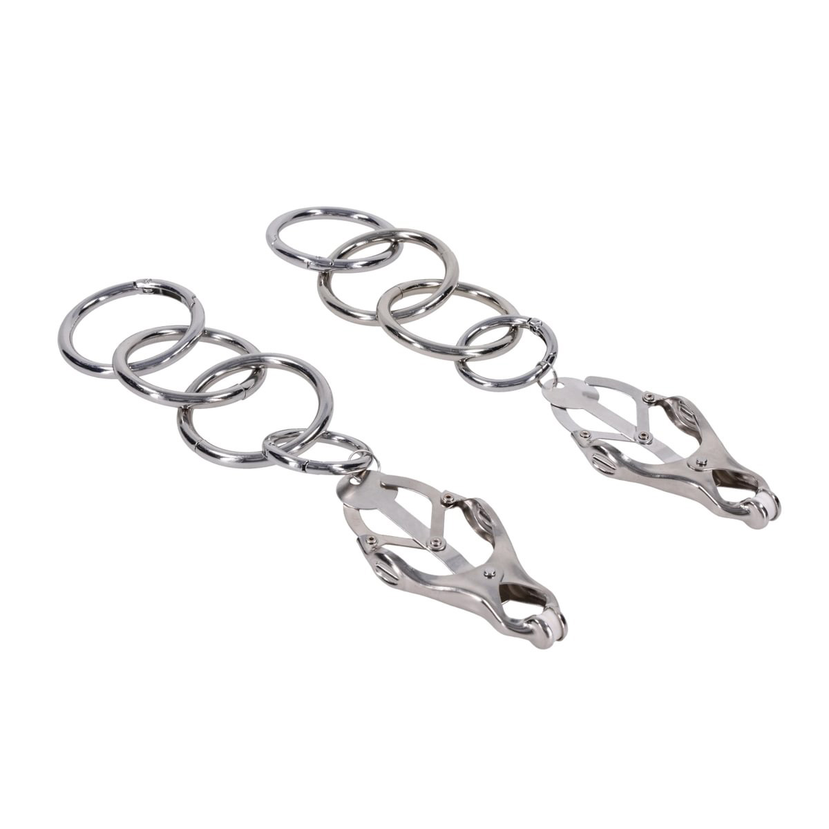 EDGE Tuggable Clover Clamps - Metal Nipple Restraints - Image 3