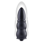 Size Up 5.5 Inch Ripple Inflatable Butt Plug - Black 15.2 cm Inflatable Butt Plug - Image 4